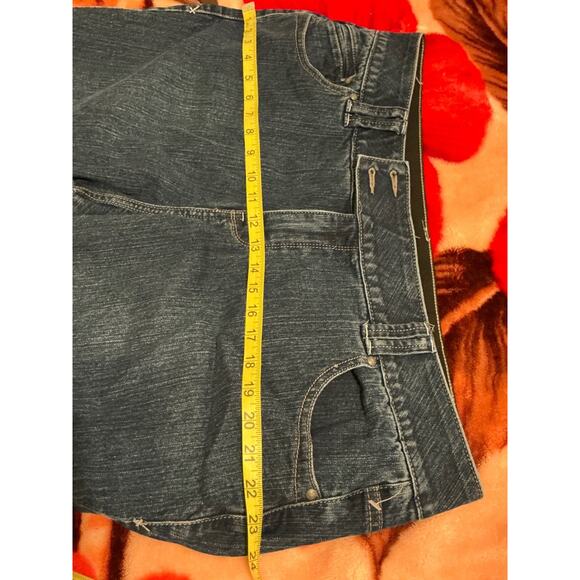 Lane Bryant Blue Jeans Women Sz 20 Short Wide Legged Dark Wash Stretch - Picture 9 of 10